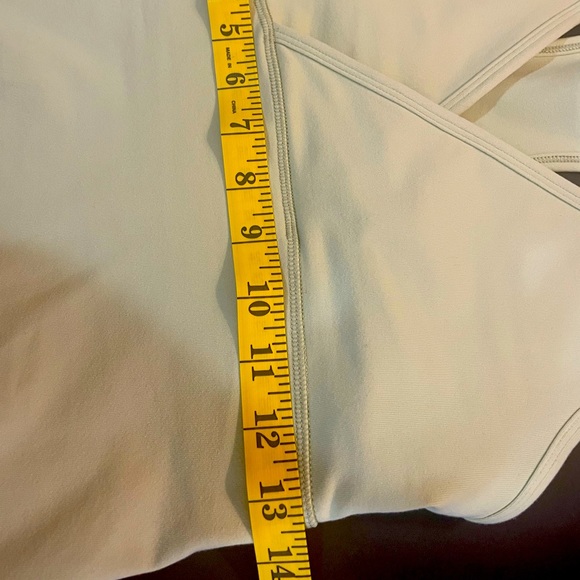 LULULEMON Green, Mint, Deep V Neck, Racetrack Tank, Built in Bra,Size Small - Picture 7 of 10